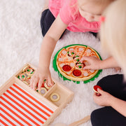 Wooden Pizza Party Play Set X9
