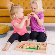 Wooden Pizza Party Play Set X9