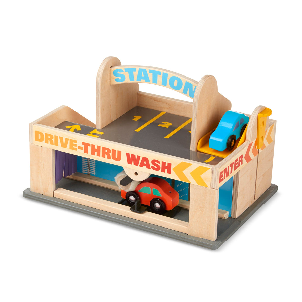 Wooden Service Station Parking Garage T3