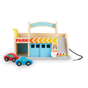 Wooden Service Station Parking Garage W1