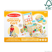 Wooden Shape Sorting Grocery Cart J8