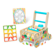 Wooden Shape Sorting Grocery Cart J8