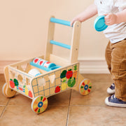 Wooden Shape Sorting Grocery Cart J8
