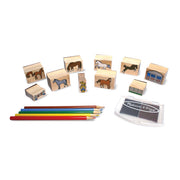 Wooden Stamp Set - Horses P2