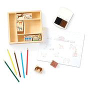 Wooden Stamp Set - Horses T8