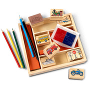 Wooden Stamp Set - Vehicles M7