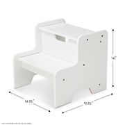 Wooden Step Stool - White A0