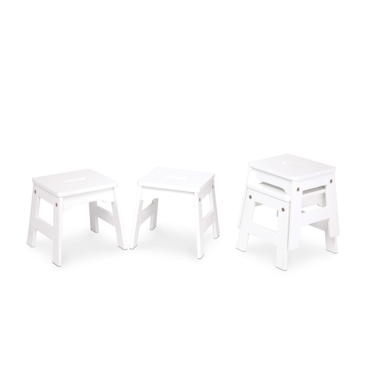 Wooden Stools – Set of 4 D3