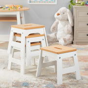 Wooden Stools – Set of 4 G7