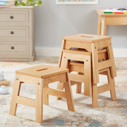 Wooden Stools – Set of 4 Z6