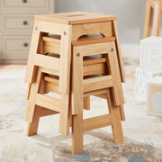 Wooden Stools – Set of 4 Z6