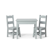 Wooden Table & 2 Chairs - Gray G5
