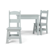Wooden Table & 2 Chairs - Gray G5