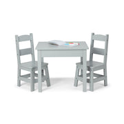 Wooden Table & 2 Chairs - Gray G5