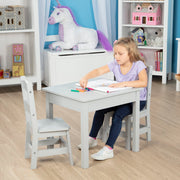 Wooden Table & 2 Chairs - Gray G5