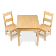 Wooden Table & Chairs - Natural G9