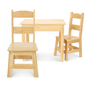 Wooden Table & Chairs - Natural G9