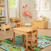 Wooden Table & Chairs - Natural G9