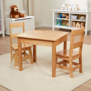 Wooden Table & Chairs - Natural G9