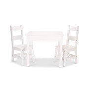 Wooden Table & Chairs - White P9