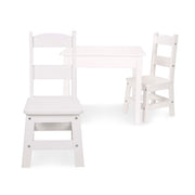 Wooden Table & Chairs - White P9