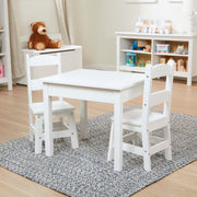 Wooden Table & Chairs - White P9