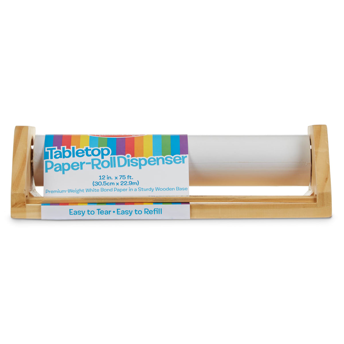 Wooden Tabletop Paper Roll Dispenser J9