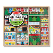 Wooden Town Play Set B4