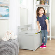 Wooden Toy Chest (Gray) A7