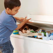 Wooden Toy Chest (White) W3
