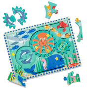 Wooden Underwater Gear Puzzle – 18 Pieces B4