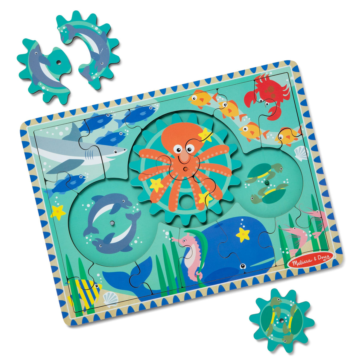 Wooden Underwater Gear Puzzle – 18 Pieces N3