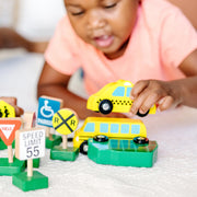 Wooden Vehicles and Traffic Signs G0
