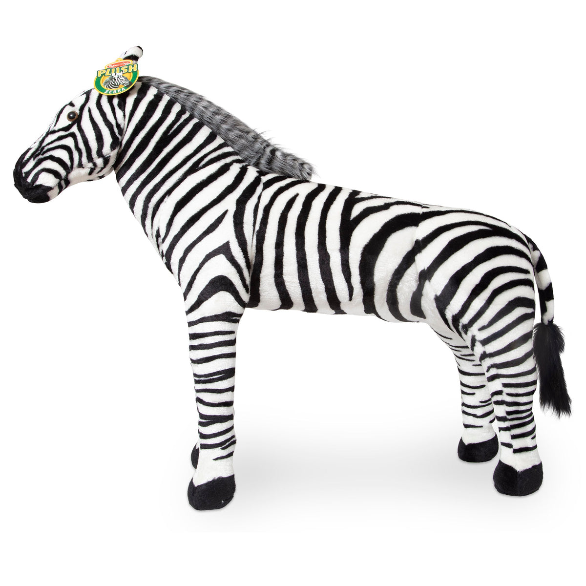 Zebra Lifelike Plush Stuffed Animal V4