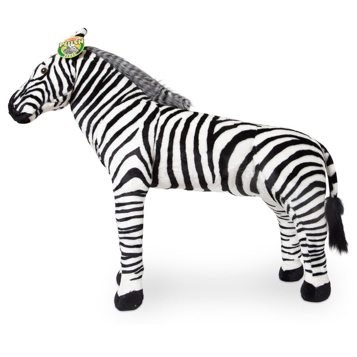 Zebra Lifelike Plush Stuffed Animal V4