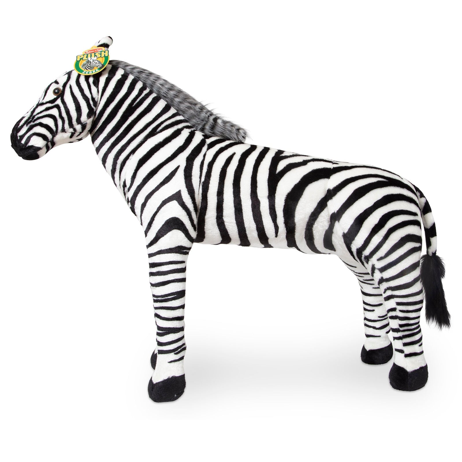 Zebra Lifelike Plush Stuffed Animal W2