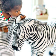 Zebra Lifelike Plush Stuffed Animal W2