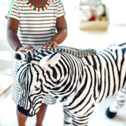 Zebra Lifelike Plush Stuffed Animal W2