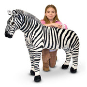 Zebra Lifelike Plush Stuffed Animal W2